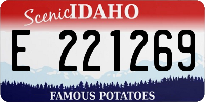 ID license plate E221269