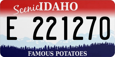 ID license plate E221270