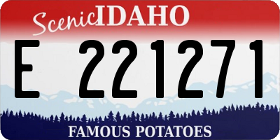 ID license plate E221271