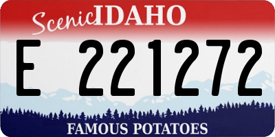 ID license plate E221272