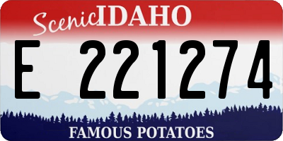 ID license plate E221274