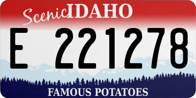 ID license plate E221278