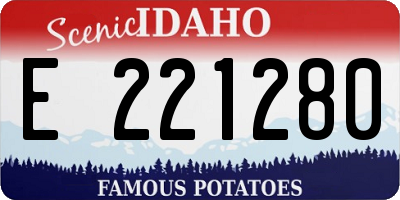 ID license plate E221280