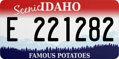 ID license plate E221282