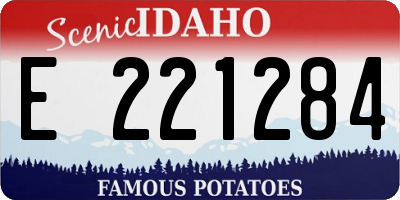 ID license plate E221284