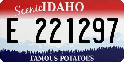 ID license plate E221297