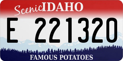 ID license plate E221320