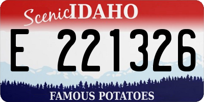 ID license plate E221326