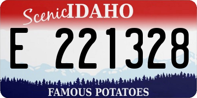 ID license plate E221328