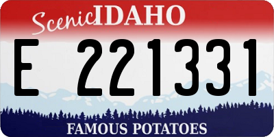 ID license plate E221331