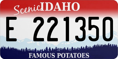 ID license plate E221350