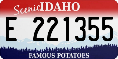 ID license plate E221355