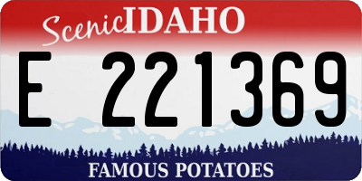 ID license plate E221369