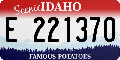 ID license plate E221370