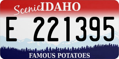 ID license plate E221395