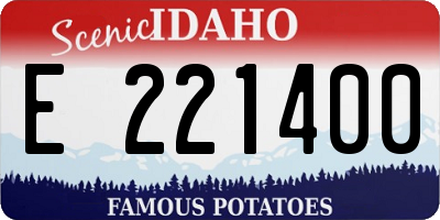 ID license plate E221400