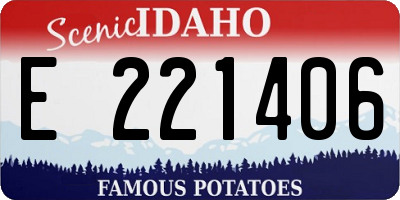 ID license plate E221406