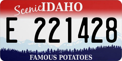 ID license plate E221428