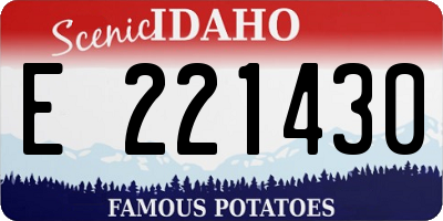 ID license plate E221430
