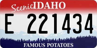 ID license plate E221434