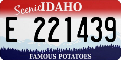 ID license plate E221439