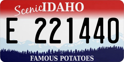 ID license plate E221440