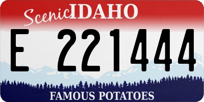 ID license plate E221444