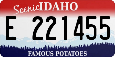 ID license plate E221455