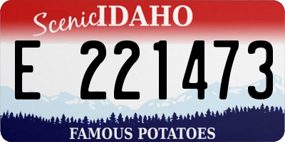 ID license plate E221473