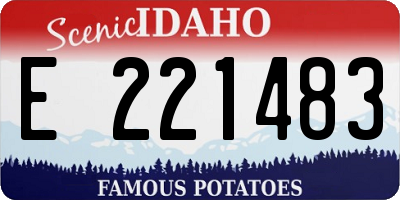 ID license plate E221483