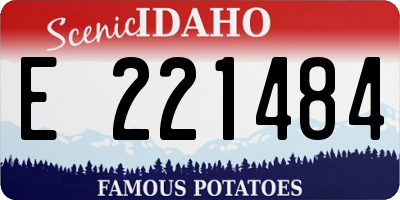ID license plate E221484