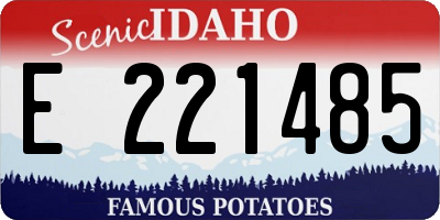 ID license plate E221485