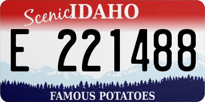 ID license plate E221488
