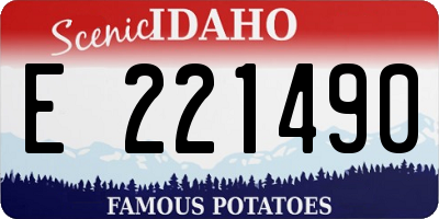ID license plate E221490