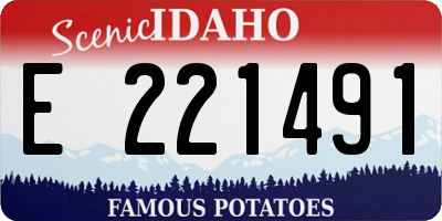 ID license plate E221491