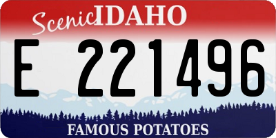 ID license plate E221496