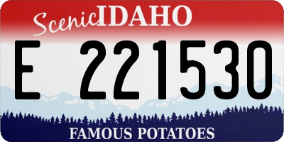 ID license plate E221530