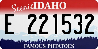 ID license plate E221532