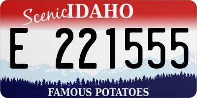 ID license plate E221555