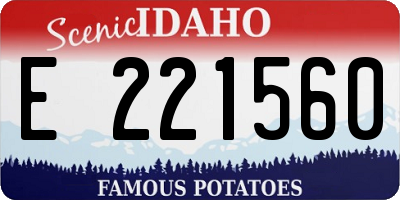 ID license plate E221560