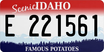 ID license plate E221561