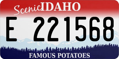 ID license plate E221568