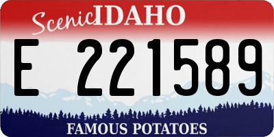 ID license plate E221589