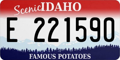 ID license plate E221590