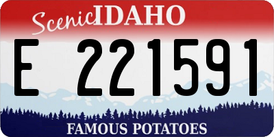 ID license plate E221591