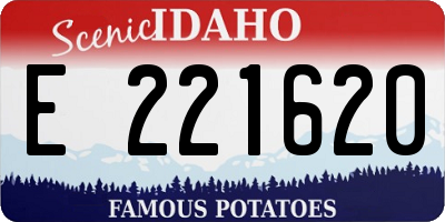 ID license plate E221620