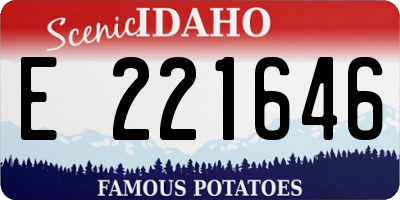 ID license plate E221646