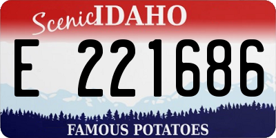 ID license plate E221686