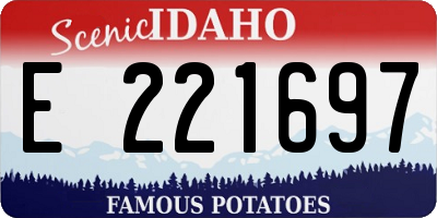 ID license plate E221697