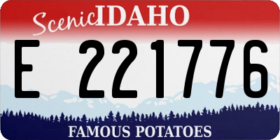 ID license plate E221776